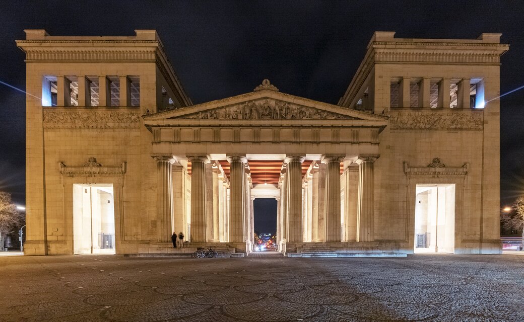 Art installation in the Propylaeum at the Kunstareal Munich